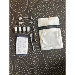 USB-C Adapter Set, Charging & Data Transfer, White/Gray, 4 Pack